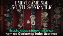Emevi Camii’nde ilk kez Esad’a dua edilmeden teravih namazı kılındı